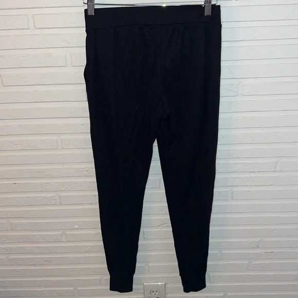 Terez Black Waffle Texture Drawstring Joggers, Women’s Size Small - Picture 2 of 8